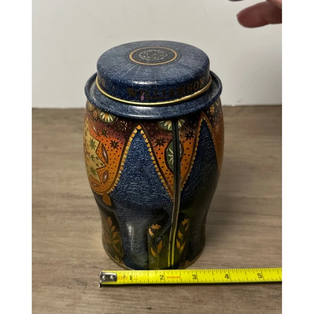 Williamson & Magor‎ England Elephant Collectible Empty Tea Caddy Tin